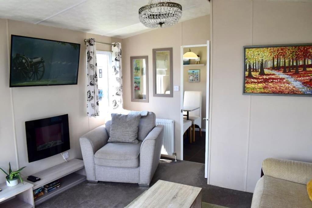 Cosy & Modern Private Seaview Caravan North Seaton ภายนอก รูปภาพ